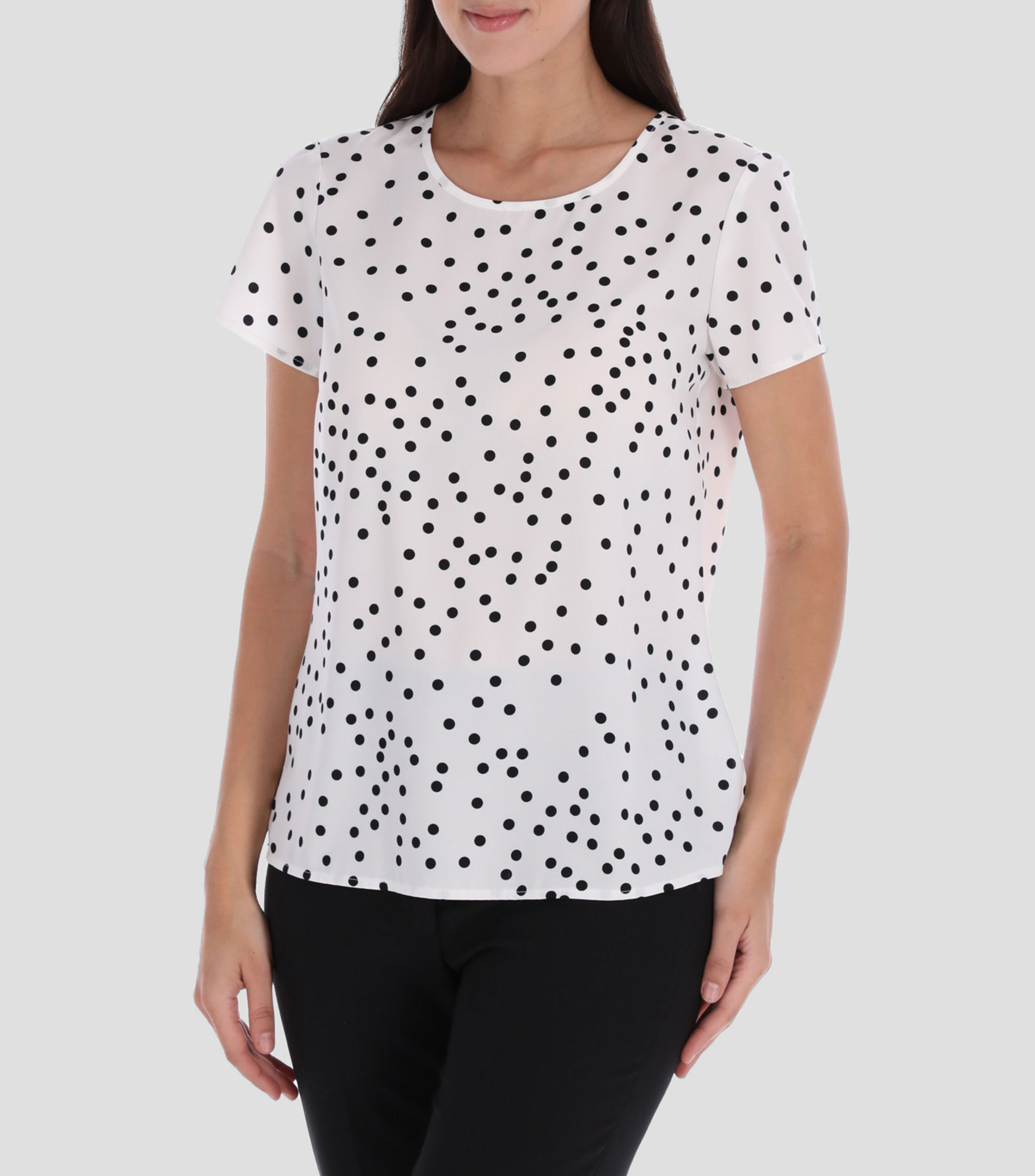 Blusa Estampada Manga Corta Mujer